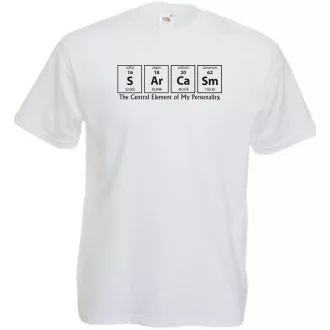   Humor - Periodic Table - Sarcasm - Agymenők stílus férfi rövid ujjú póló