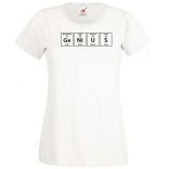 Humor - Periodic Table - Genius - Agymenők stílus női rövid ujjú póló
