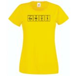 Humor - Periodic Table - Genius - Agymenők stílus női rövid ujjú póló