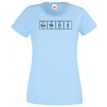 Humor - Periodic Table - Genius - Agymenők stílus női rövid ujjú póló