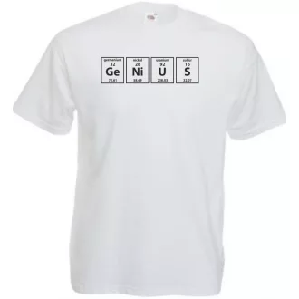   Humor - Periodic Table - Genius - Agymenők stílus férfi rövid ujjú póló