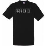 Humor - Periodic Table - Genius - Agymenők stílus férfi rövid ujjú póló