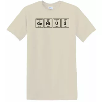   Humor - Periodic Table - Genius - Agymenők stílus férfi rövid ujjú póló