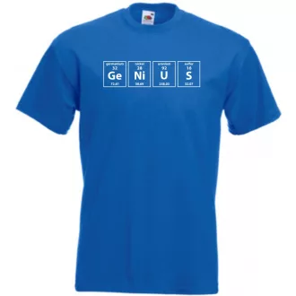   Humor - Periodic Table - Genius - Agymenők stílus férfi rövid ujjú póló