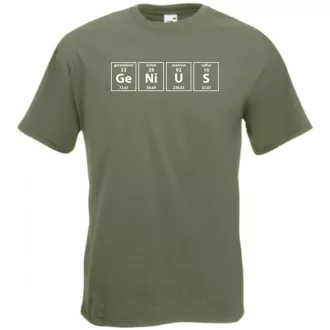   Humor - Periodic Table - Genius - Agymenők stílus férfi rövid ujjú póló