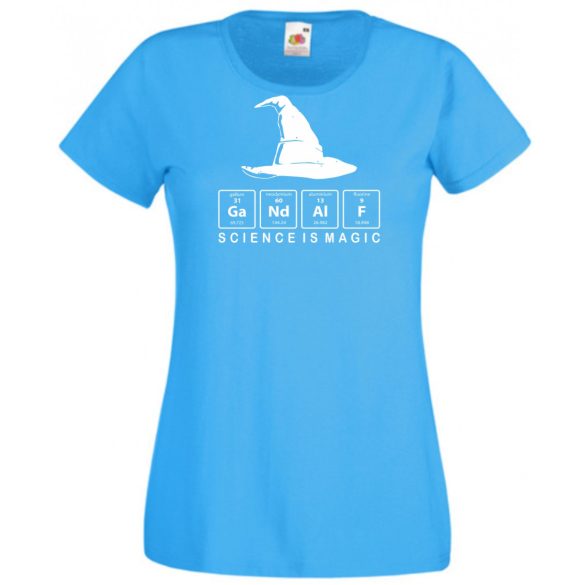Funny Periodic Table Gandalf - Potter stílus női rövid ujjú póló