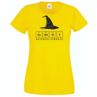   Funny Periodic Table Gandalf - Potter stílus női rövid ujjú póló