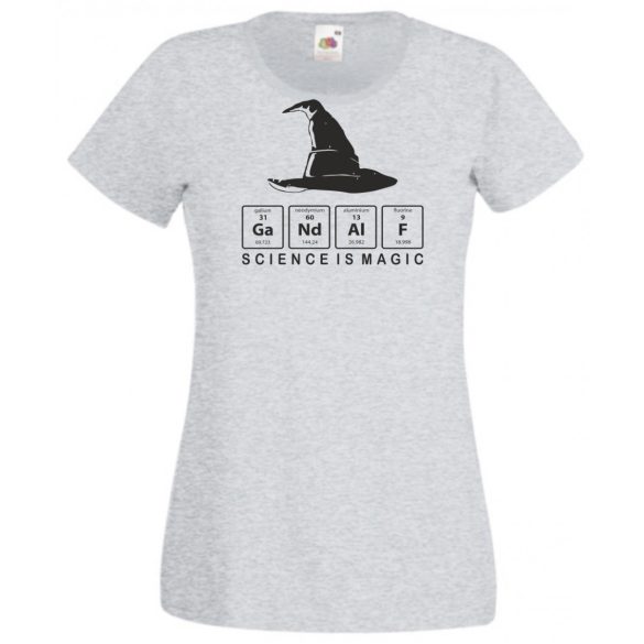 Funny Periodic Table Gandalf - Potter stílus női rövid ujjú póló