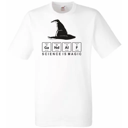 Funny Periodic Table Gandalf - Potter stílus férfi rövid ujjú póló