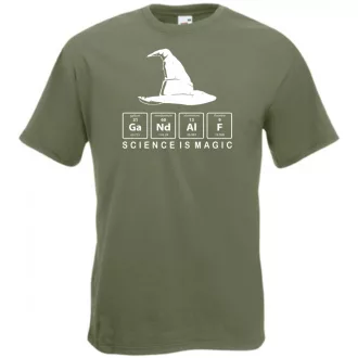   Funny Periodic Table Gandalf - Potter stílus férfi rövid ujjú póló