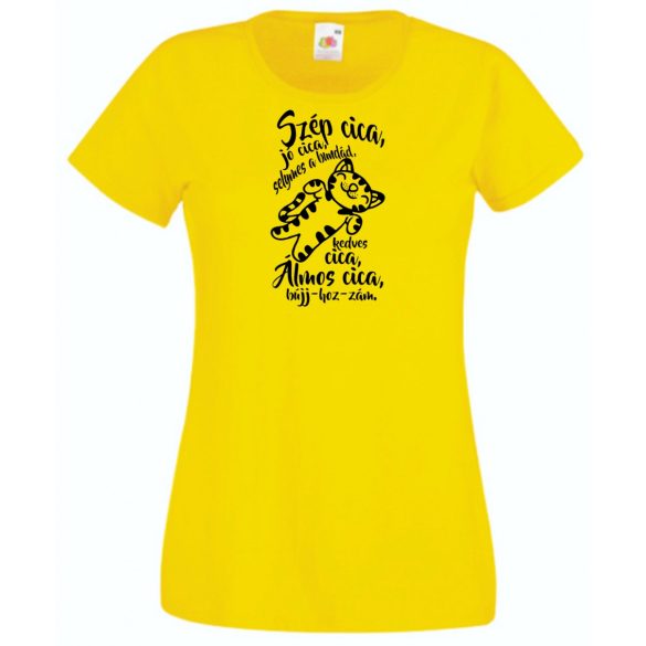 Szép cica jó cica - Agymenők stílus női rövid ujjú póló
