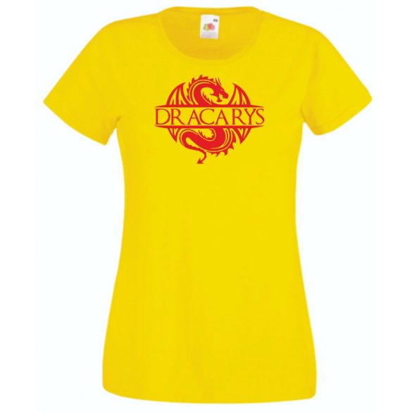GOT - Trónok harca stílus - Dracarys II. női rövid ujjú póló