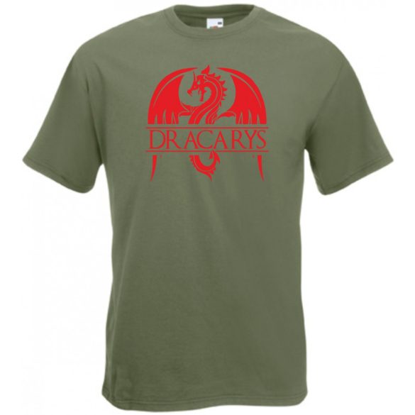 GOT - Trónok harca stílus - Dracarys III. férfi rövid ujjú póló