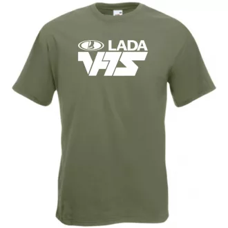 Retro Autó fan Lada VFTS férfi rövid ujjú póló