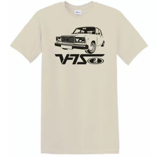 Retro Autó fan Lada VFTS férfi rövid ujjú póló