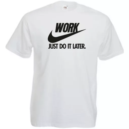Humor Work - Just Do It Later férfi rövid ujjú póló