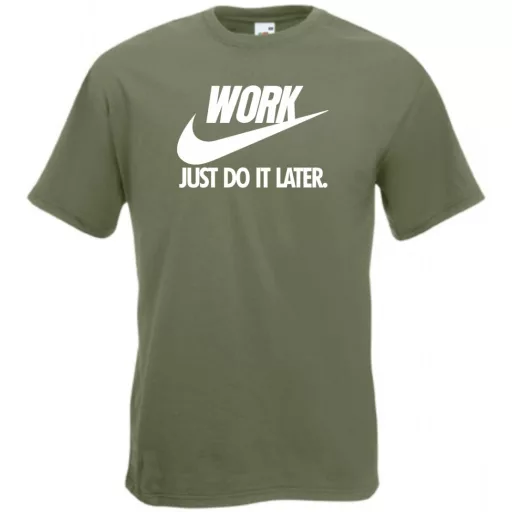 Humor Work - Just Do It Later férfi rövid ujjú póló