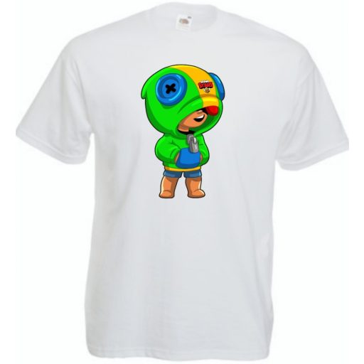 Funny Brawl Stars stílus - Leon gyerek rövid ujjú póló