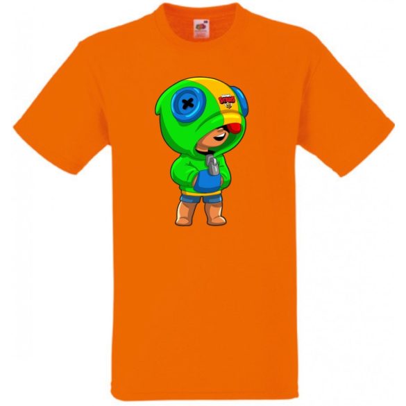 Funny Brawl Stars stílus - Leon gyerek rövid ujjú póló