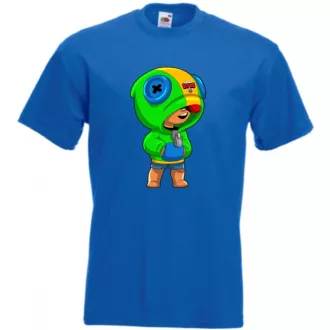 Funny Brawl Stars stílus - Leon gyerek rövid ujjú póló