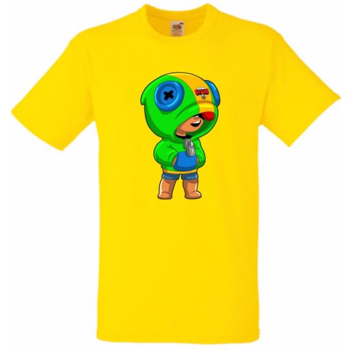 Funny Brawl Stars stílus - Leon gyerek rövid ujjú póló