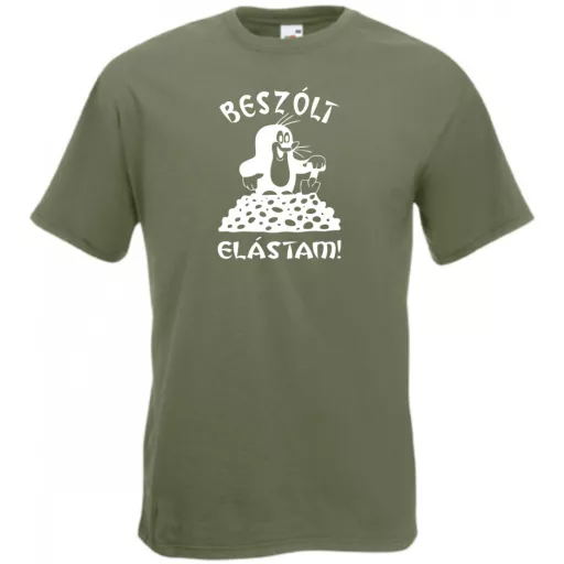 Beszólt, elástam - mondja a kis vakond /A férfi rövid ujjú póló