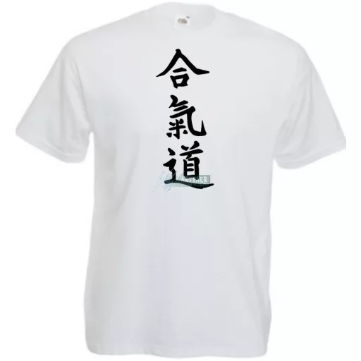 Aikido japán harcművészet -A férfi rövid ujjú póló