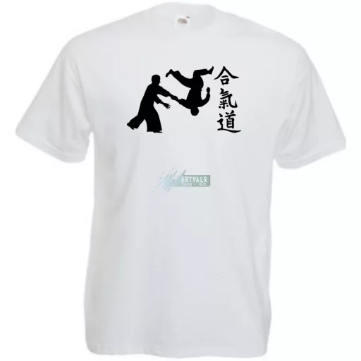 Aikido japán harcművészet -C férfi rövid ujjú póló