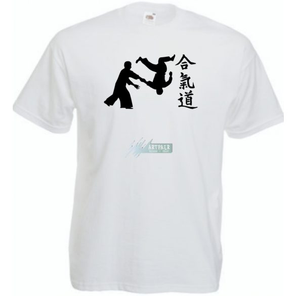 Aikido japán harcművészet -C férfi rövid ujjú póló