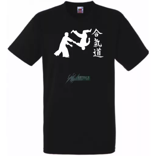 Aikido japán harcművészet -C férfi rövid ujjú póló
