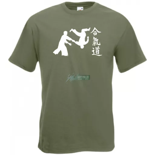 Aikido japán harcművészet -C férfi rövid ujjú póló