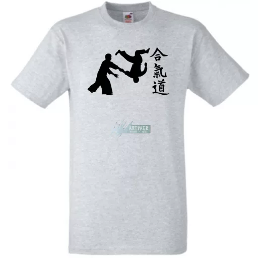 Aikido japán harcművészet -C férfi rövid ujjú póló