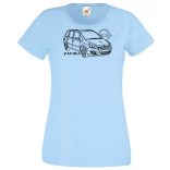 Auto fan Opel Zafira rajz női rövid ujjú póló