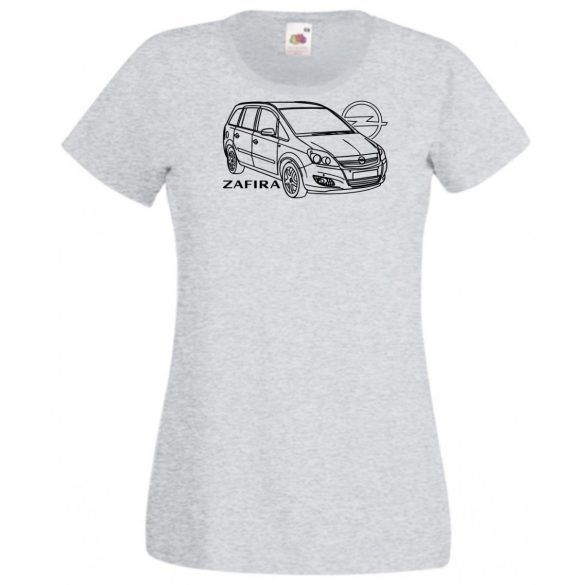 Auto fan Opel Zafira rajz női rövid ujjú póló