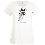 Sikló ernyős - Fortnite stílusban, stencil minima -B női rövid ujjú póló