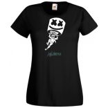 Sikló ernyős - Fortnite stílusban, stencil minima -B női rövid ujjú póló