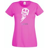 Sikló ernyős - Fortnite stílusban, stencil minima -B női rövid ujjú póló