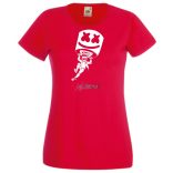 Sikló ernyős - Fortnite stílusban, stencil minima -B női rövid ujjú póló