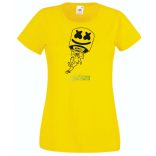 Sikló ernyős - Fortnite stílusban, stencil minima -B női rövid ujjú póló