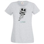 Sikló ernyős - Fortnite stílusban, stencil minima -B női rövid ujjú póló