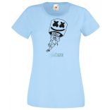 Sikló ernyős - Fortnite stílusban, stencil minima -B női rövid ujjú póló