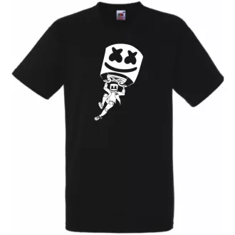   Sikló ernyős - Fortnite stílusban, stencil minima -B férfi rövid ujjú póló