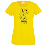 Ott voltam - Fortnite stílusban, rajz minima női rövid ujjú póló