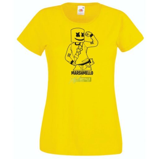 Ott voltam - Fortnite stílusban, rajz minima női rövid ujjú póló