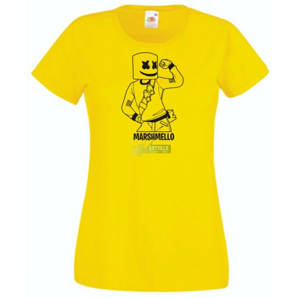 Ott voltam - Fortnite stílusban, rajz minima női rövid ujjú póló