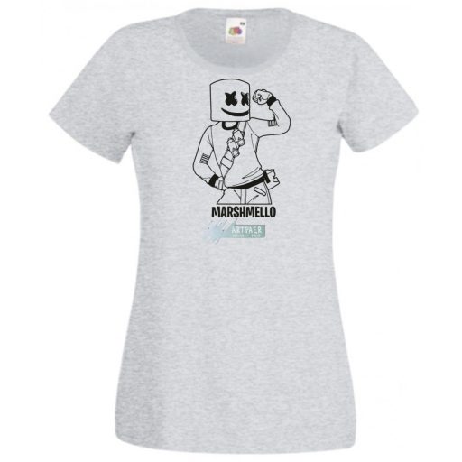 Ott voltam - Fortnite stílusban, rajz minima női rövid ujjú póló