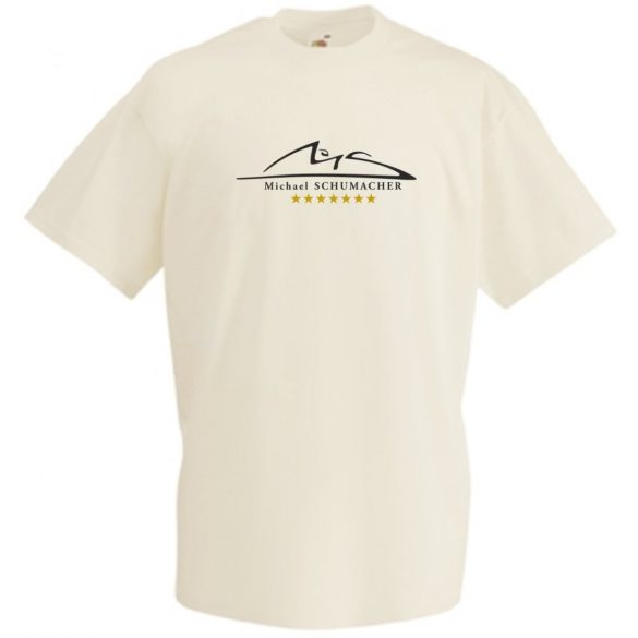 Retro Michael Schumacher férfi rövid ujjú póló