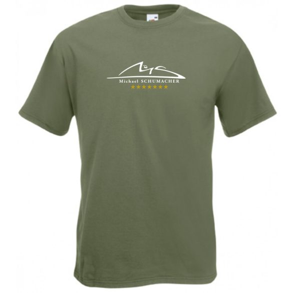 Retro Michael Schumacher férfi rövid ujjú póló