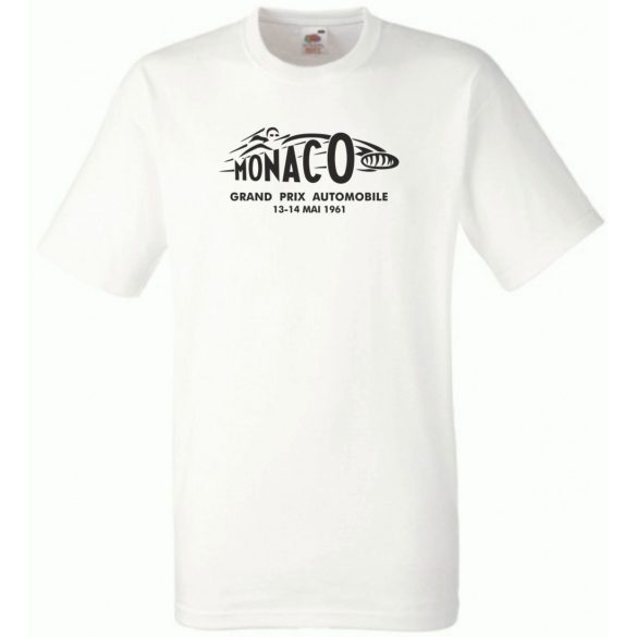 Autóverseny rajongó - Retro Monaco1961 férfi rövid ujjú póló
