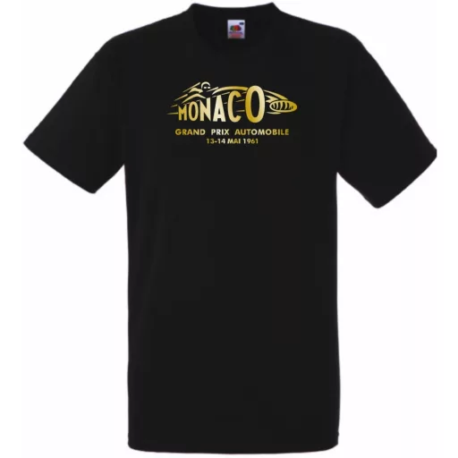 Autóverseny rajongó - Retro Monaco1961 férfi rövid ujjú póló